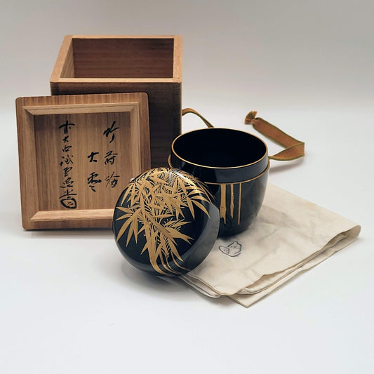 Japanse natsume Chiku maki-e 竹蒔絵 Kōgetsu