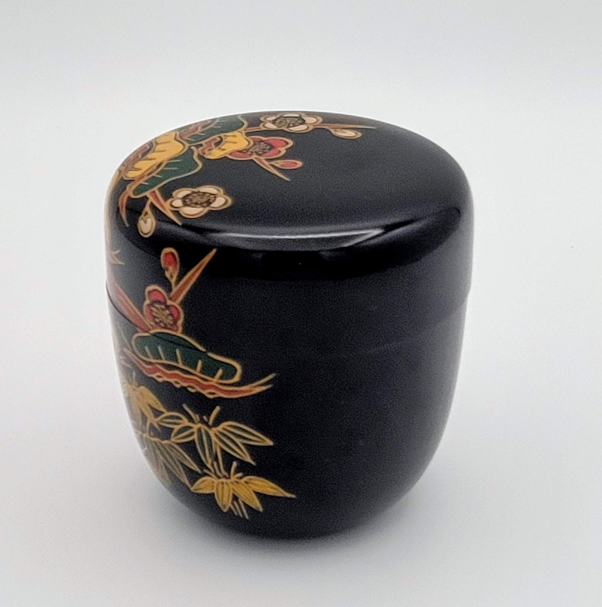 Matcha natsume met Shochikubai-motief 松竹梅 Sakata Minetosh
