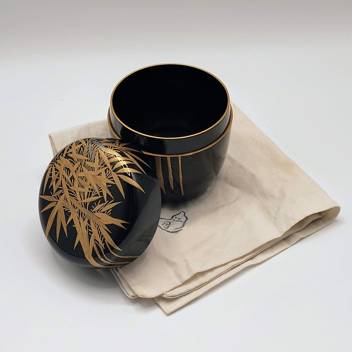 Japanse natsume Chiku maki-e 竹蒔絵 Kōgetsu